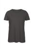 Dames T-shirt donkergrijs te personaliseren bedrukbaar