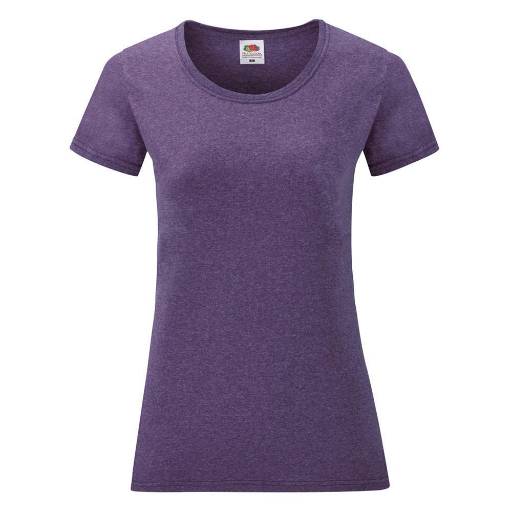 Dames T-shirt heather purple te personaliseren te bedrukken