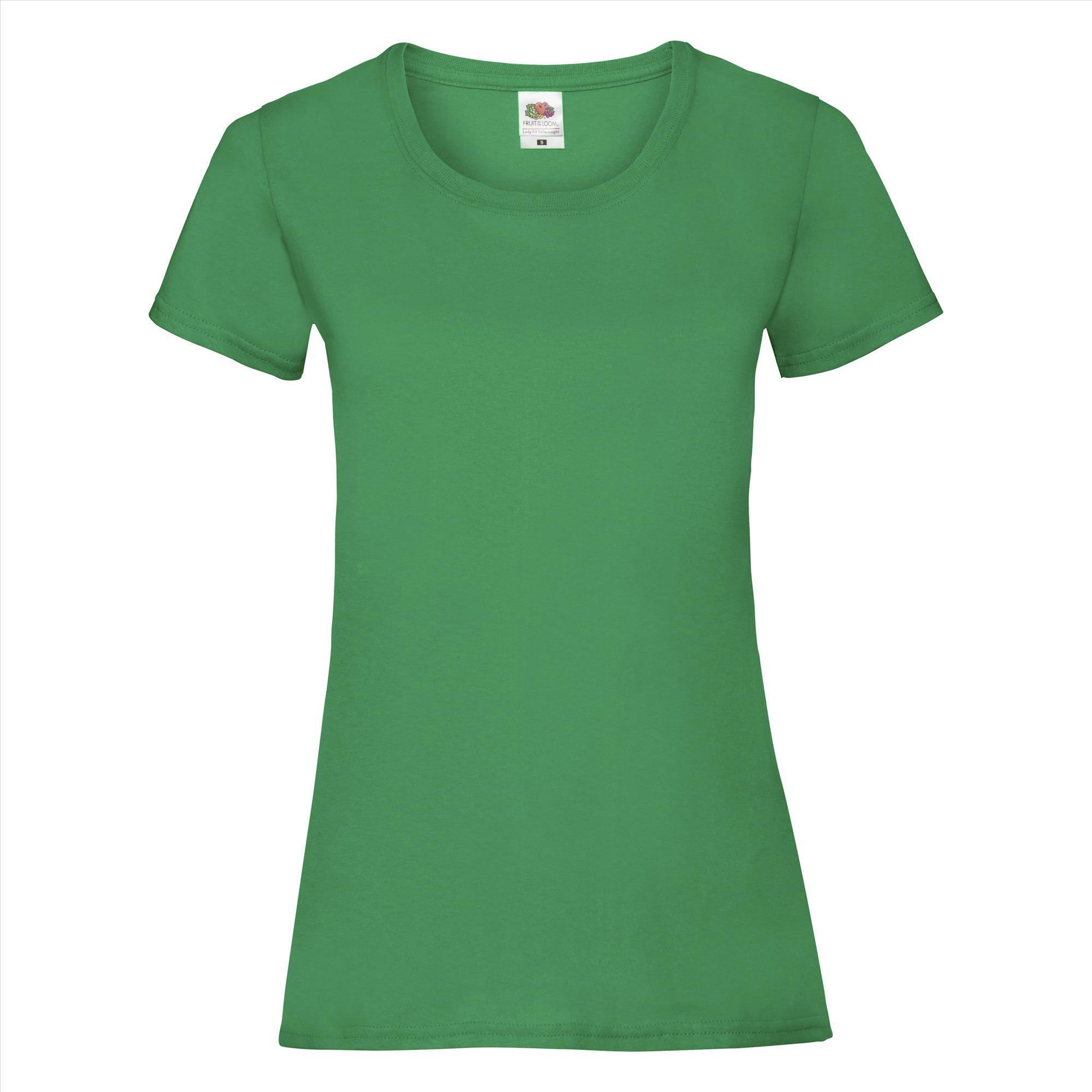 Dames T-shirt kermitgroen te personaliseren te bedrukken