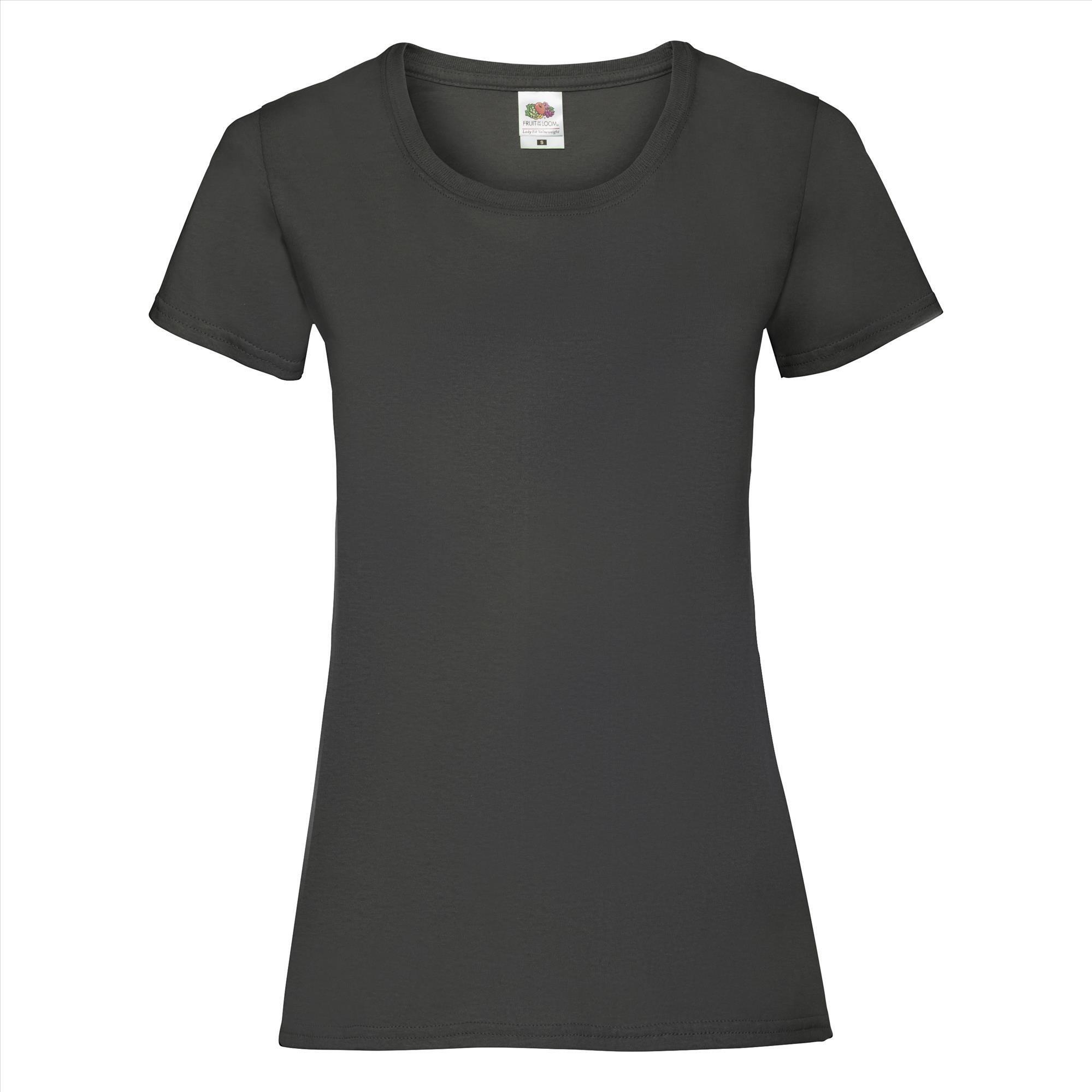 Dames T-shirt licht grafiet grijs te personaliseren te bedrukken