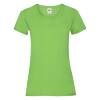 Dames T-shirt limegroen te personaliseren te bedrukken