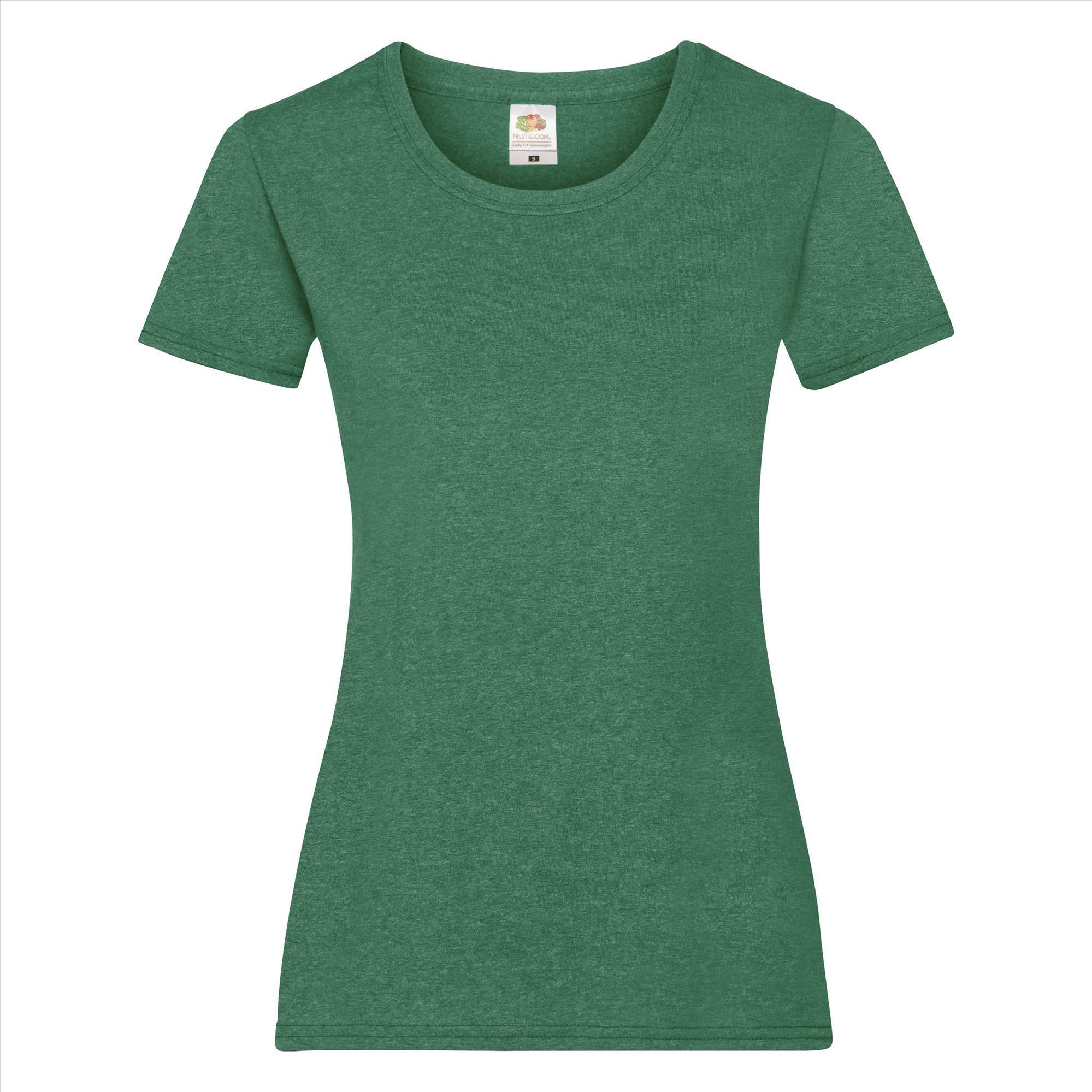 Dames T-shirt retro heather green te personaliseren te bedrukken