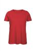 Dames T-shirt rood te personaliseren bedrukbaar