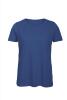 Dames T-shirt royal blauw te personaliseren bedrukbaar