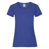 Dames T-shirt royal blauw te personaliseren te bedrukken