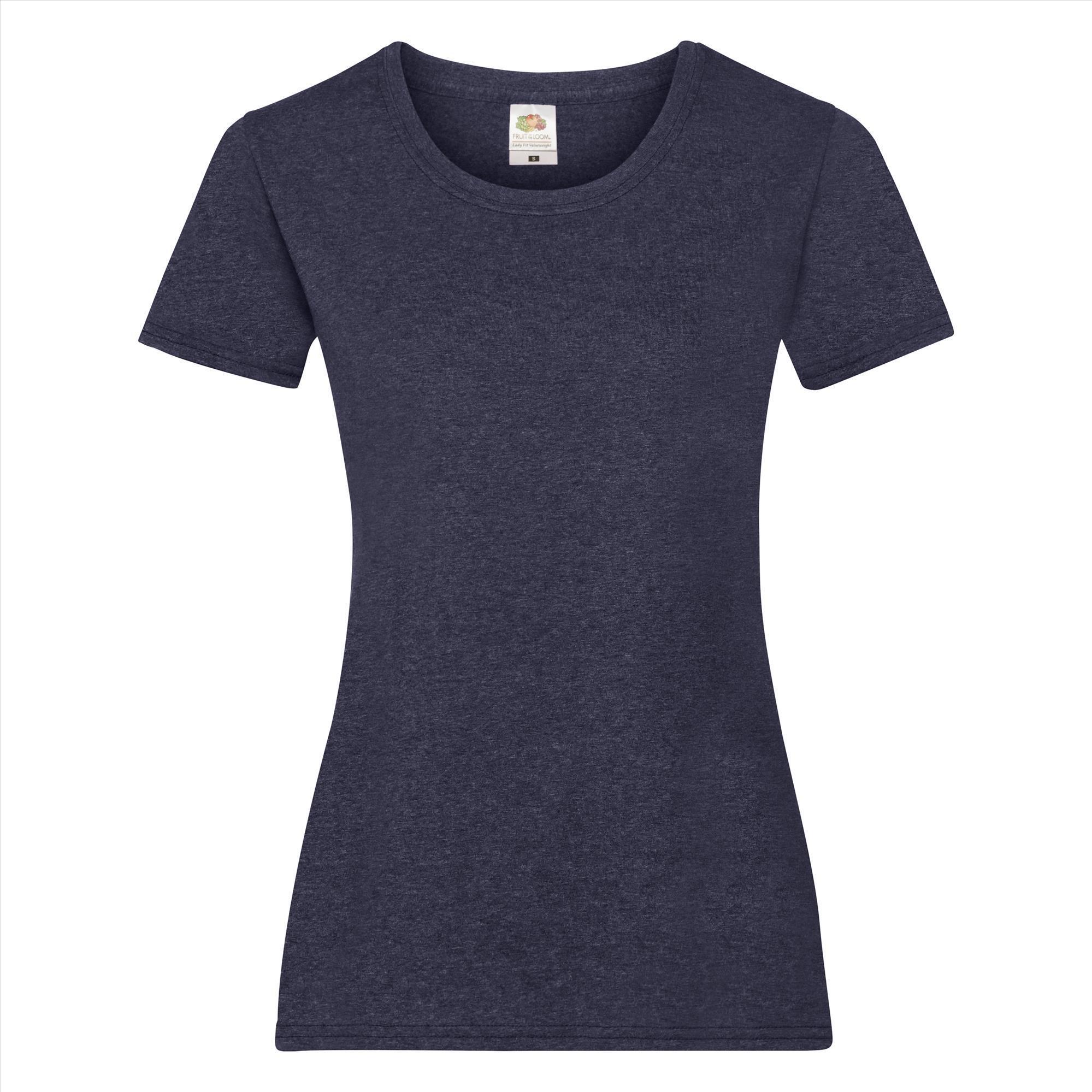 Dames T-shirt vintage heather navy te personaliseren te bedrukken