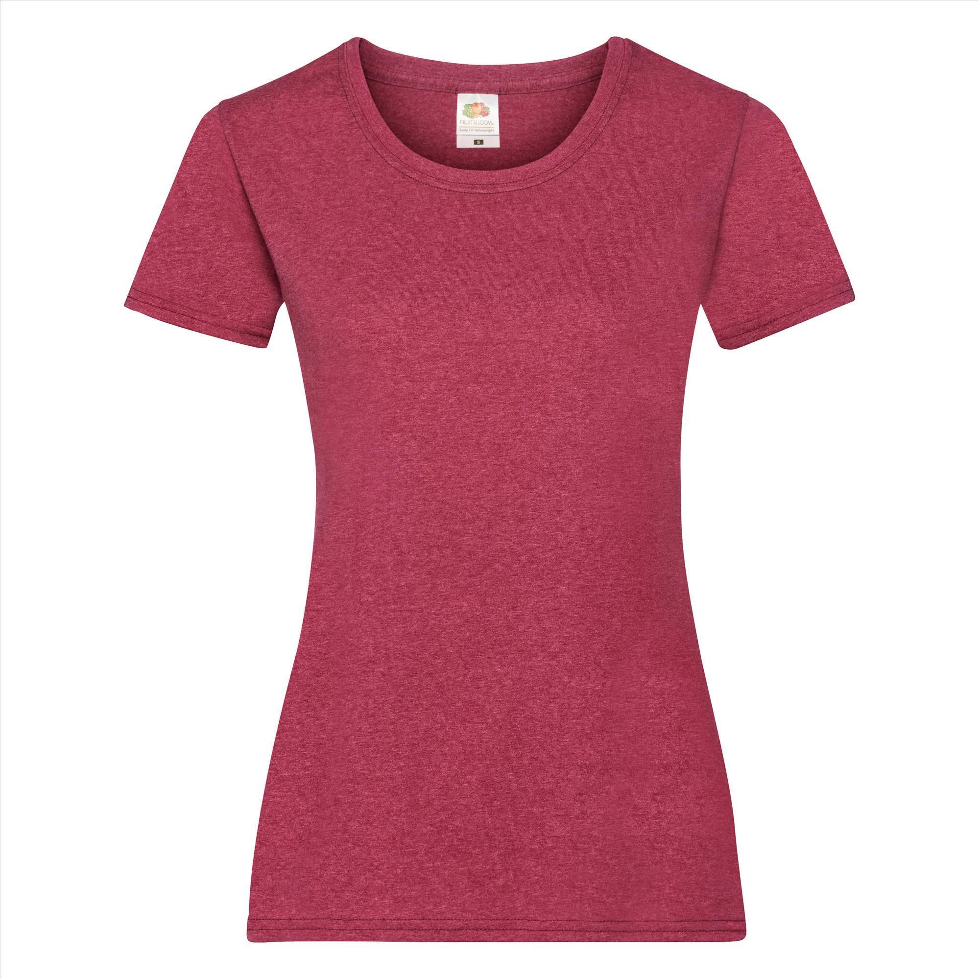 Dames T-shirt vintage heather red te personaliseren te bedrukken
