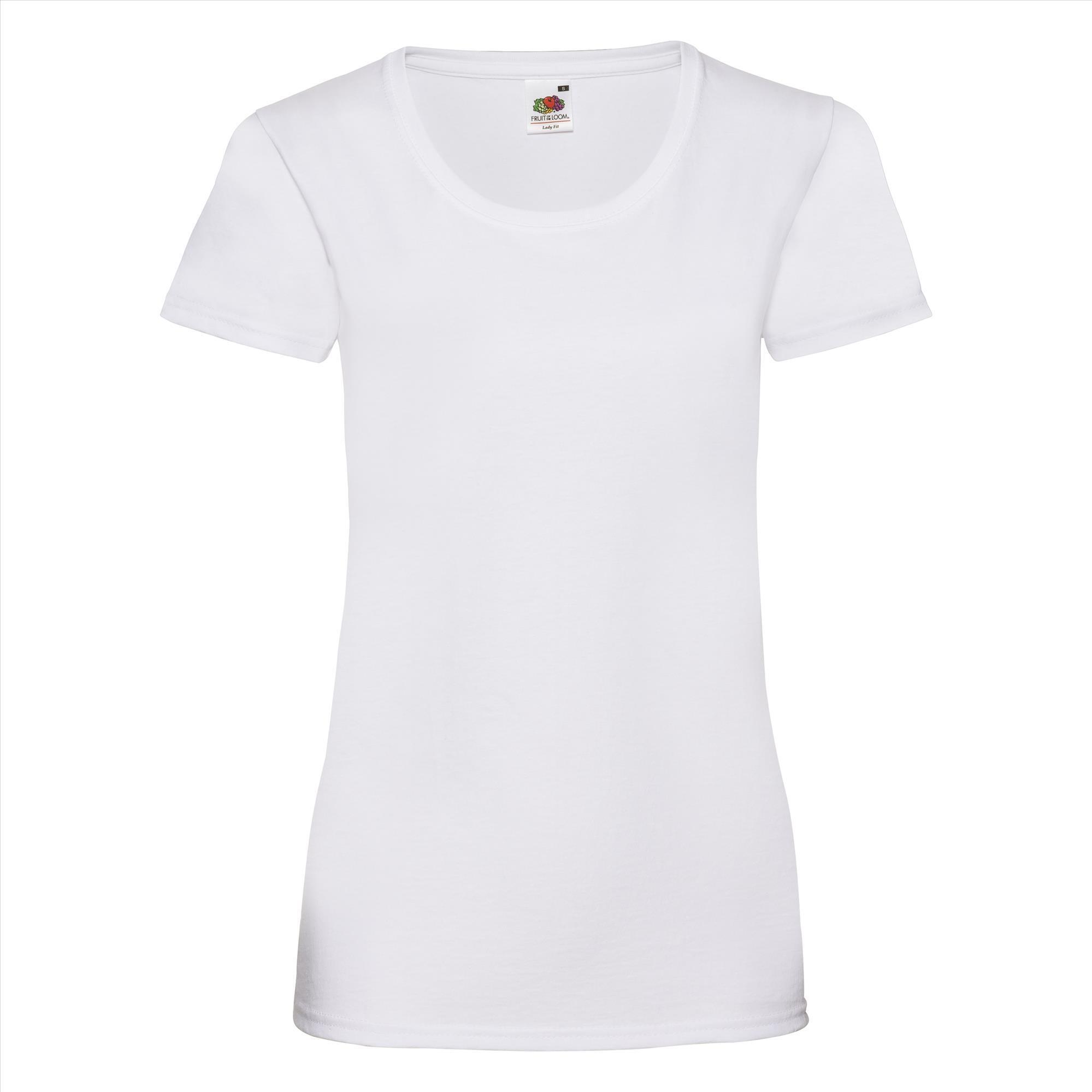 Dames T-shirt wit te personaliseren te bedrukken