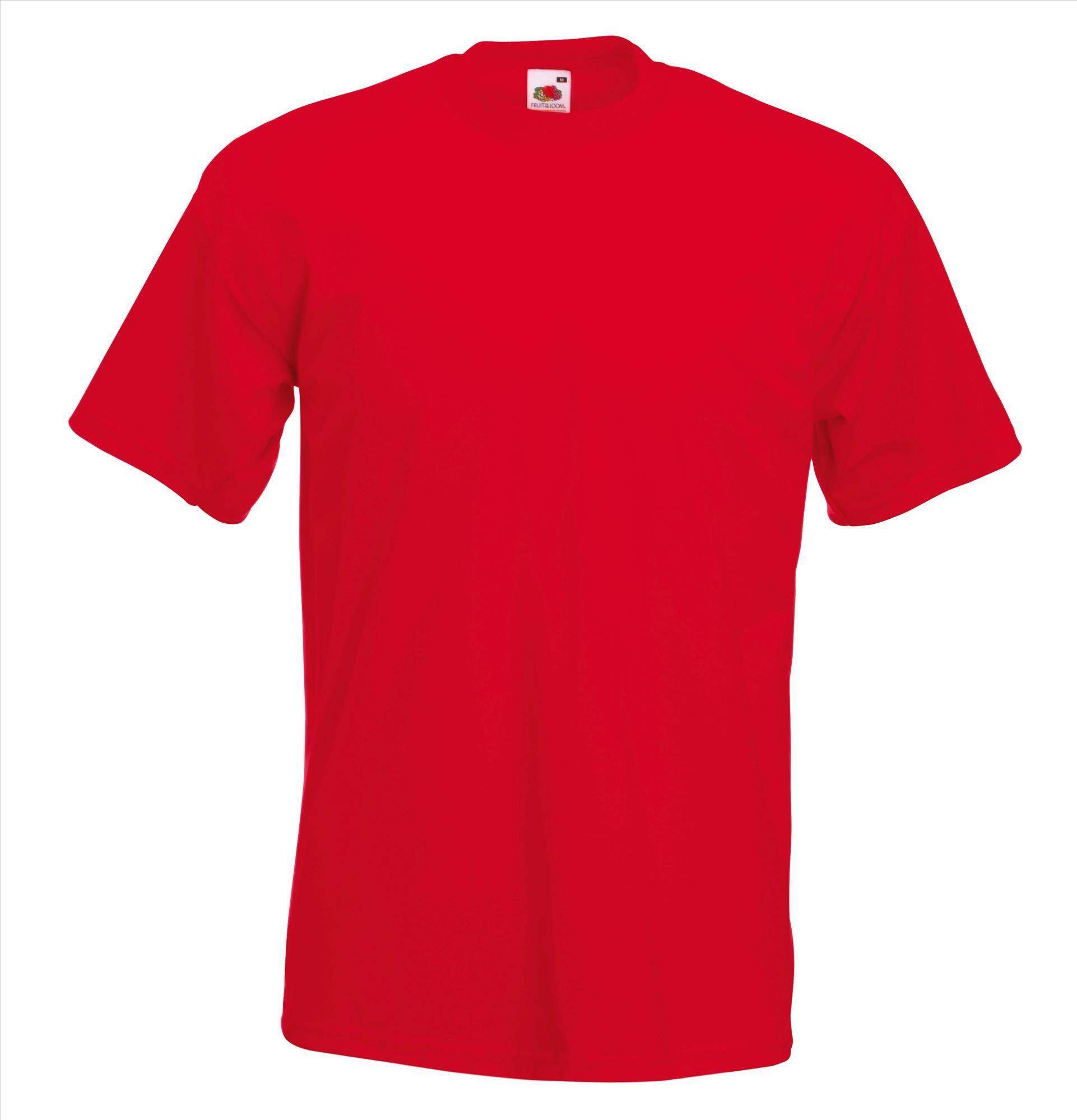 Dik gebreide T-shirt rood voor mannen ronde hals te personaliseren