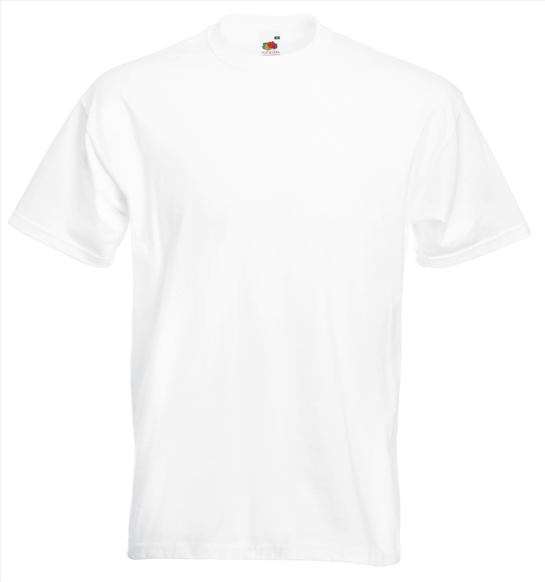 Dik gebreide T-shirt wit voor mannen ronde hals te personaliseren