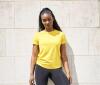 foto 3 Duurzaam dames sport T-shirt geel te personaliseren 