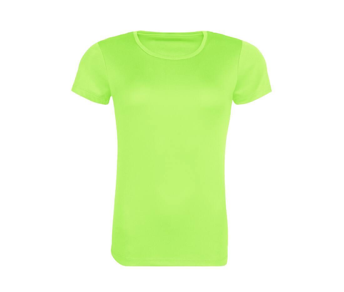 Duurzaam dames sport T-shirt groen te personaliseren