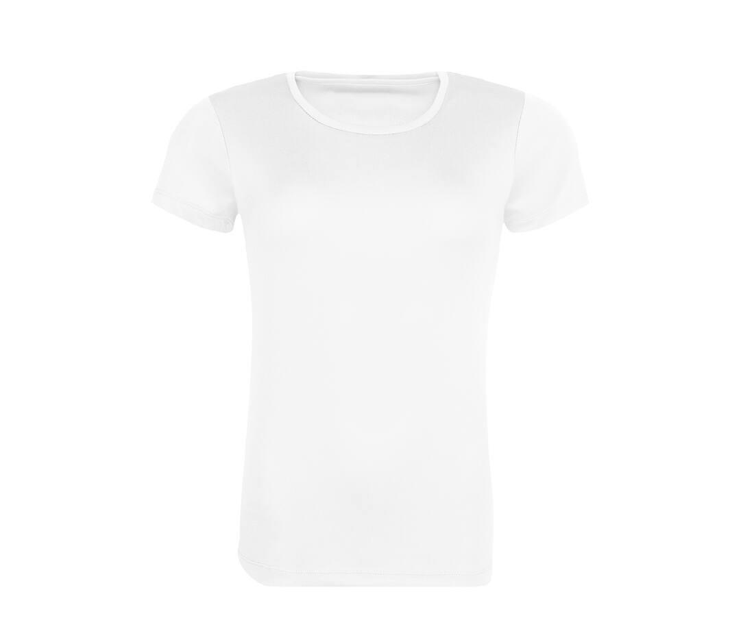Duurzaam dames sport T-shirt wit te personaliseren