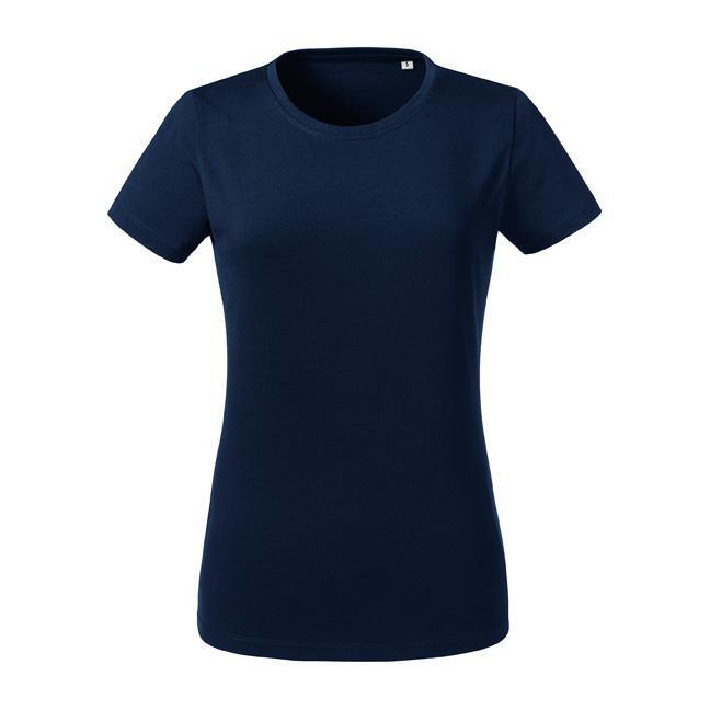 Duurzaam T-shirt voor haar donkerblauw te personaliseren te bedrukken