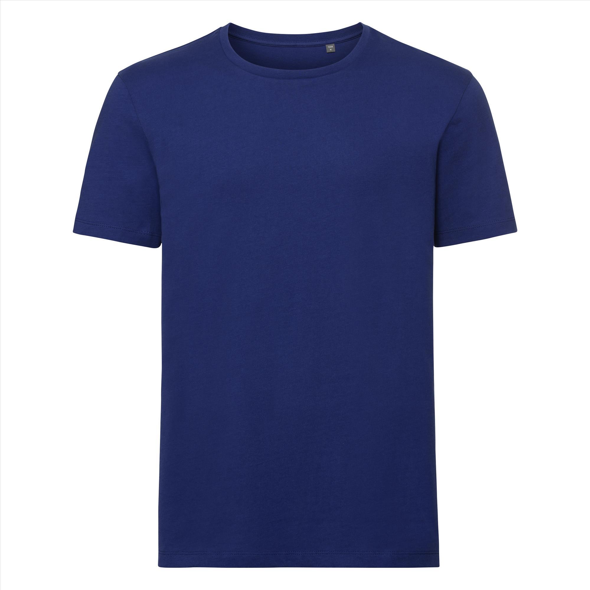 Duurzaam T-shirt voor hem royal blauw te personaliseren te bedrukken
