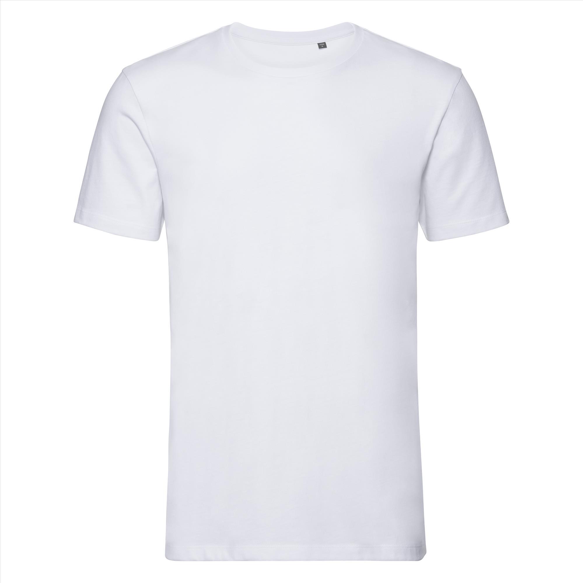 Duurzaam T-shirt voor hem wit te personaliseren te bedrukken