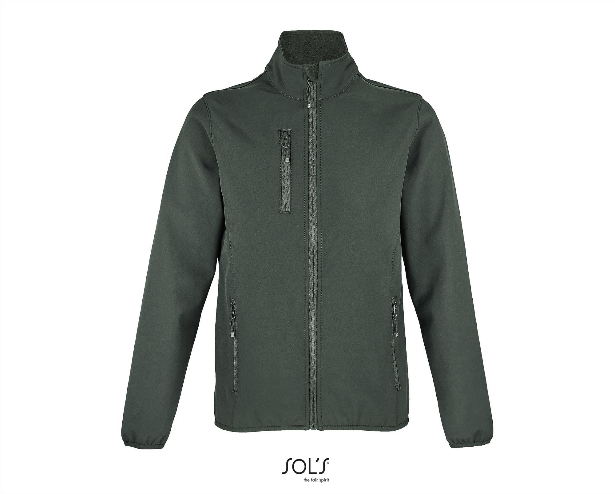 Een duurzame 3 laags Softshell Jacket voor dames bos groen