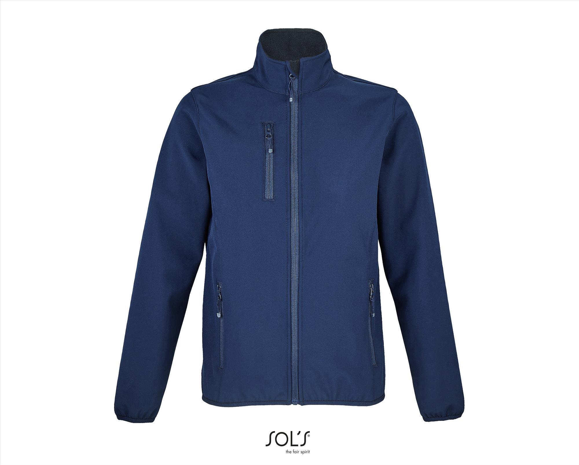 Een duurzame 3 laags Softshell Jacket voor dames donkerblauw