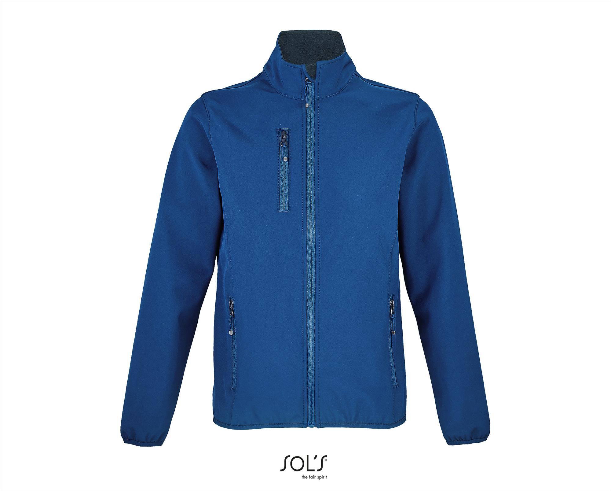 Een duurzame 3 laags Softshell Jacket voor dames royal blauw