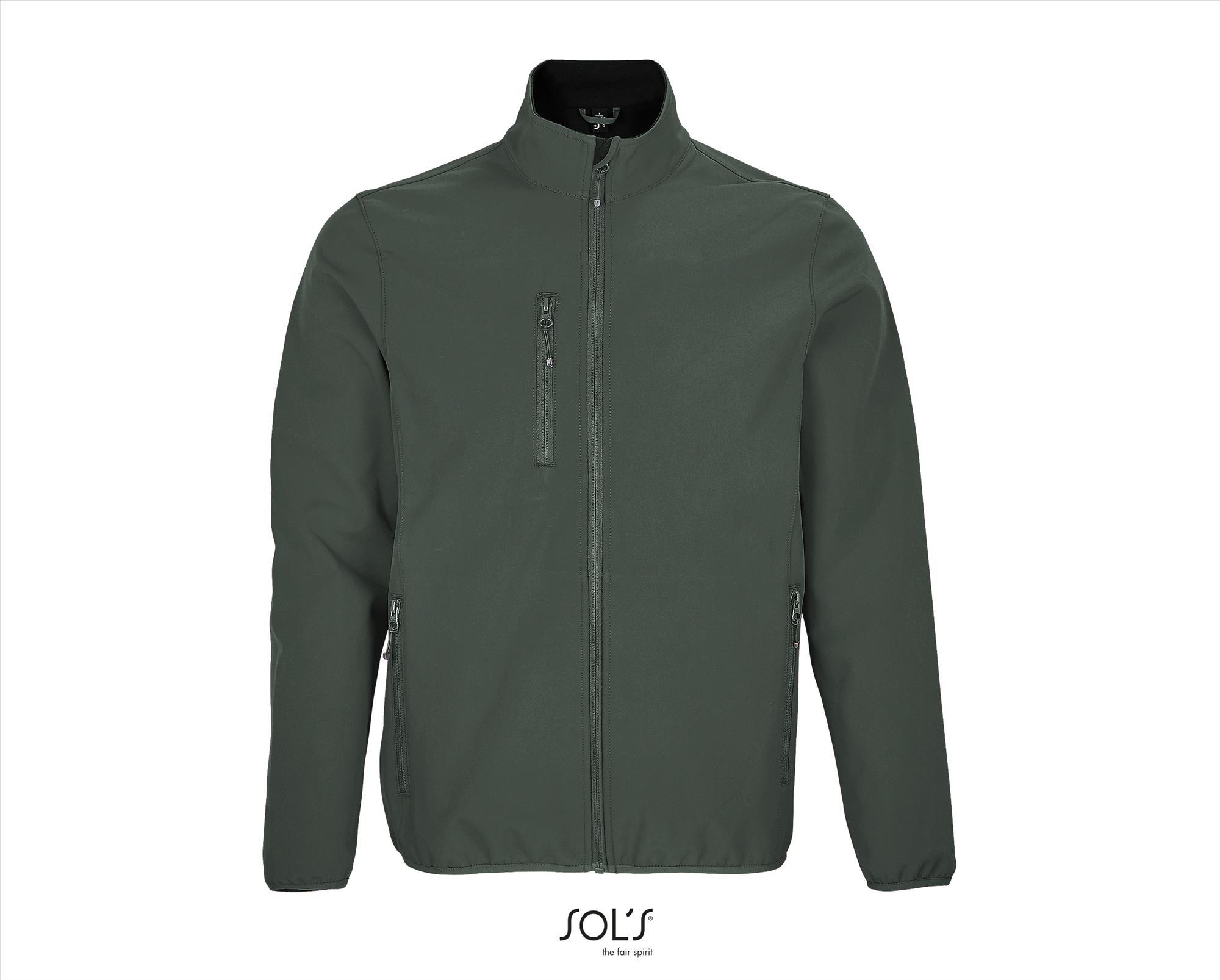 Een duurzame 3 laags Softshell Jacket voor heren bos groen