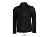 Een lichtgewicht gewatteerd heren jack jas zwart