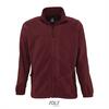 Fleece jas voor heren bordeaux te personaliseren bedrukken