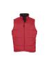 Gewatteerde basis unisex bodywarmer rood Winddicht Waterafstotend. personaliseren