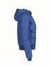 foto 3 Gewatteerde jas voor dames royal blauw en afneembare gevoerde capuchon