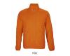 Heren fleece jacket oranje van polyester te personaliseren