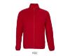 Heren fleece jacket rood van polyester te personaliseren