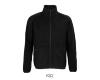 Heren fleece jacket zwart van polyester te personaliseren