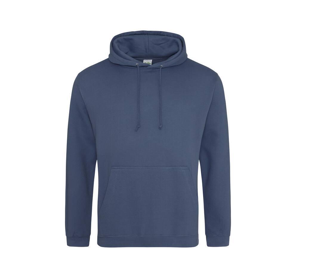 Heren hoodie airforce blue perfect voor bedrukking van logo, tekst, foto