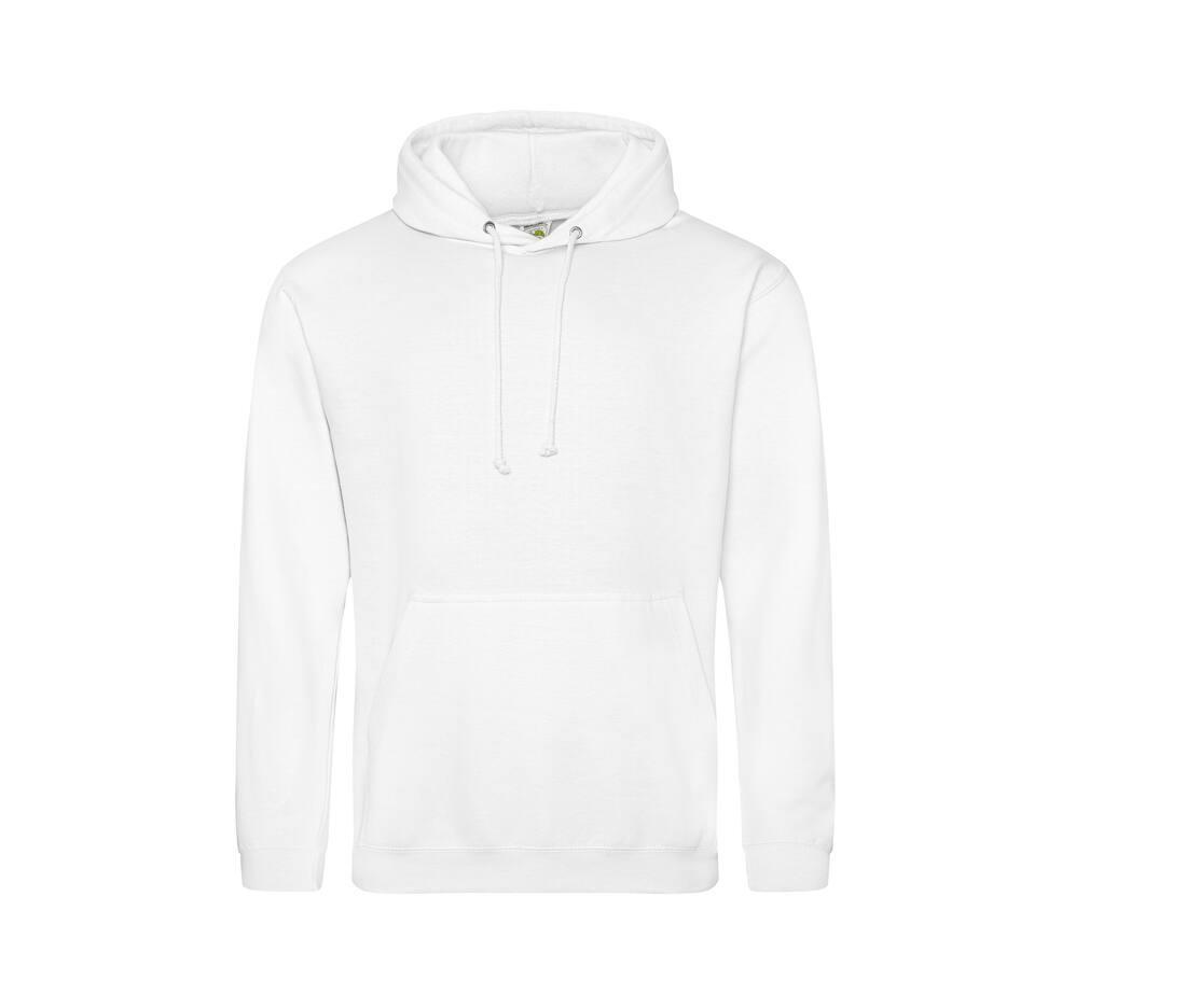 Heren hoodie arctic white perfect voor bedrukking van logo, tekst, foto