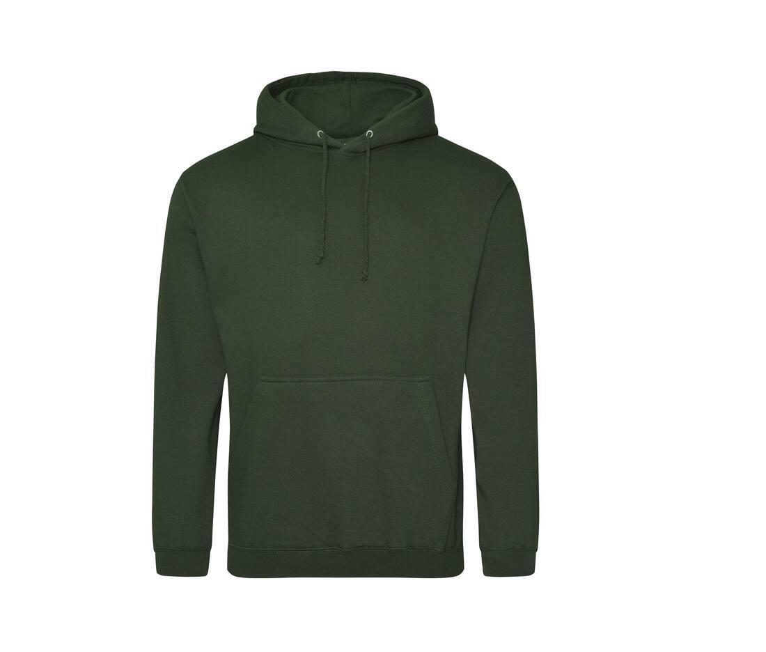Heren hoodie bos groen perfect voor bedrukking van logo, tekst, foto