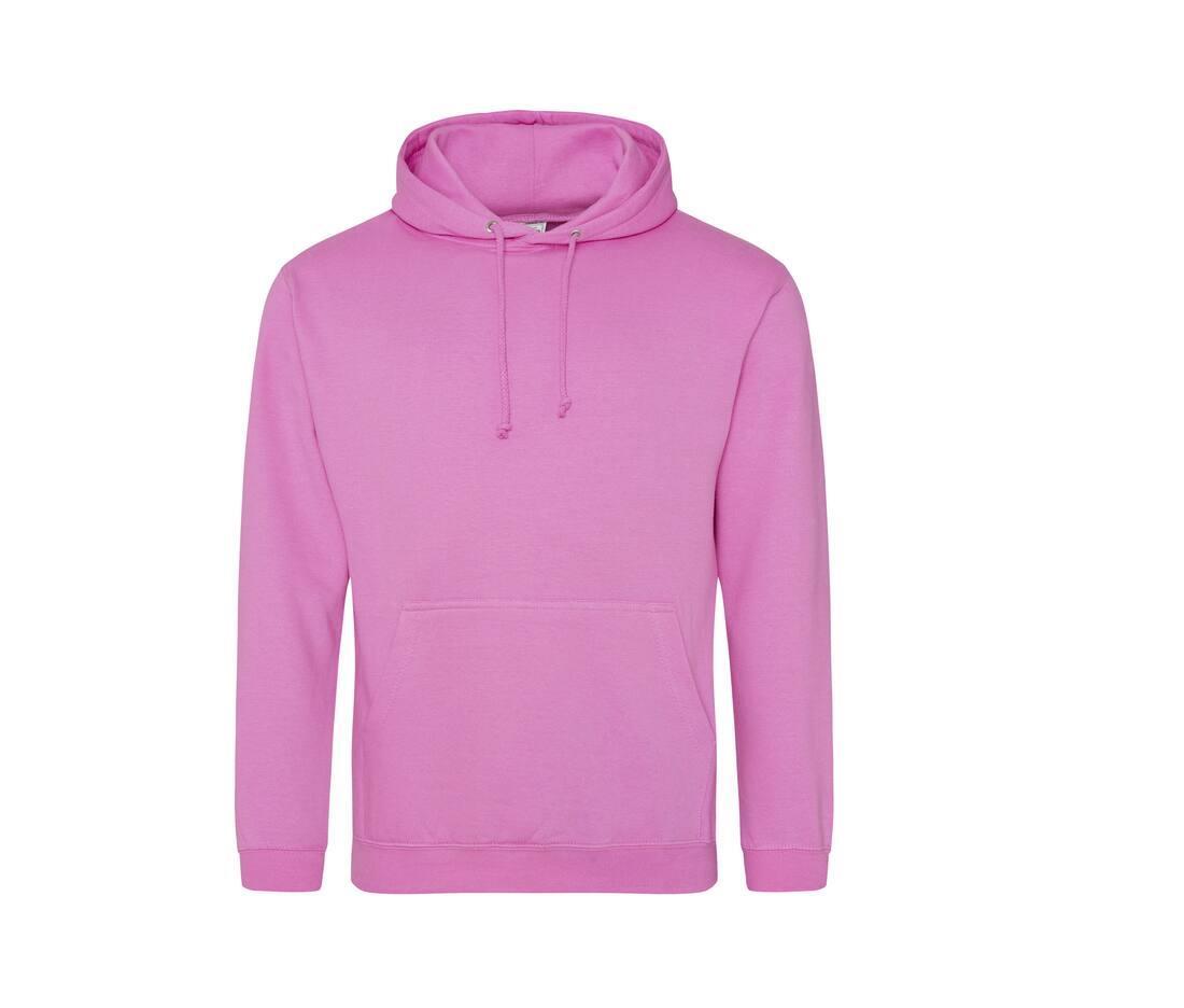 Heren hoodie candyfloss pink perfect voor bedrukking van logo, tekst, foto