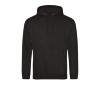 Heren hoodie deep black perfect voor bedrukking van logo, tekst, foto