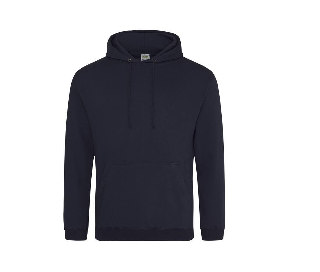 Heren hoodie donkerblauw voor bedrukking van logo, tekst, foto