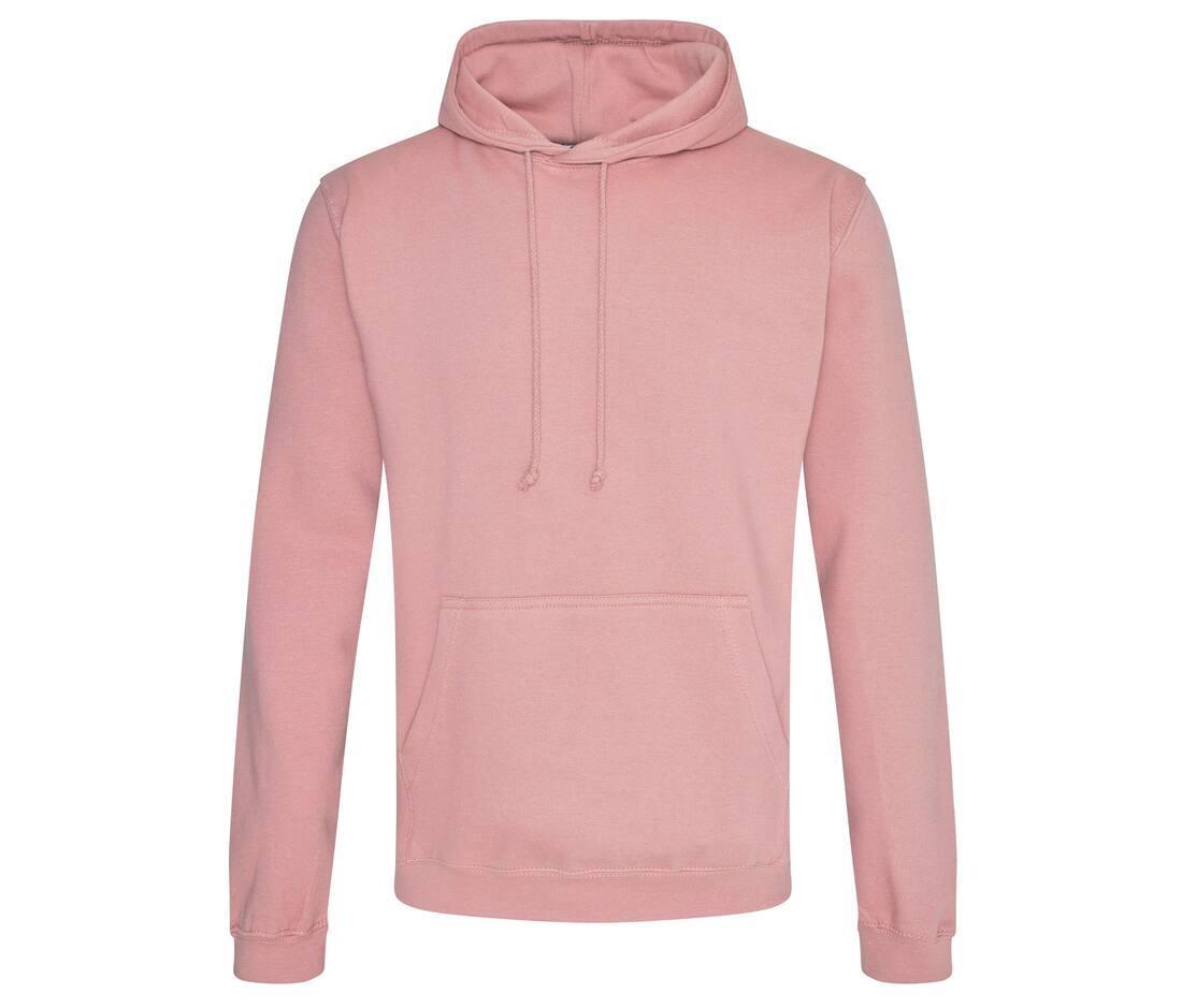 Heren hoodie dusty pink perfect voor bedrukking van logo, tekst, foto
