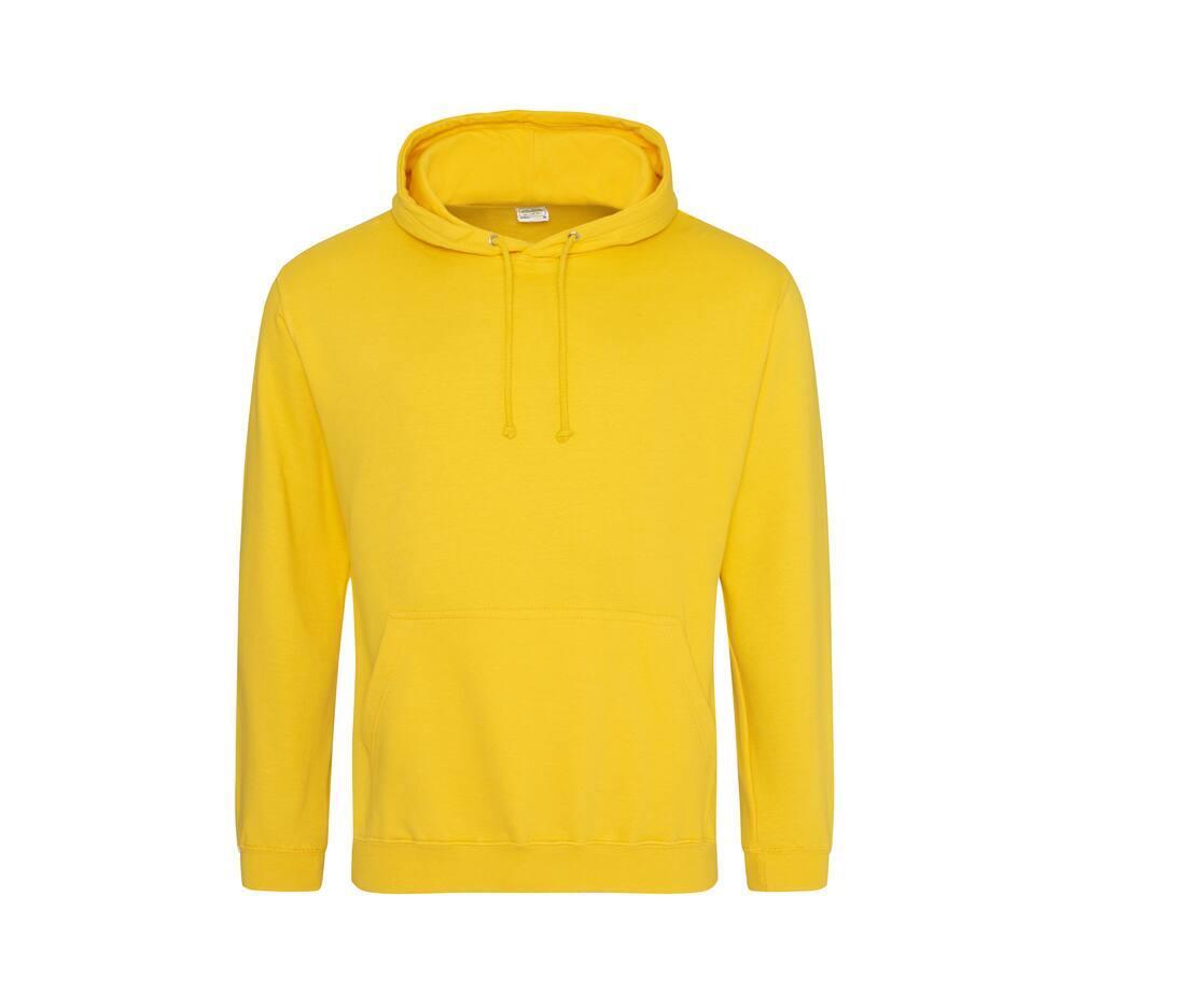 Heren hoodie goud perfect voor bedrukking van logo, tekst, foto