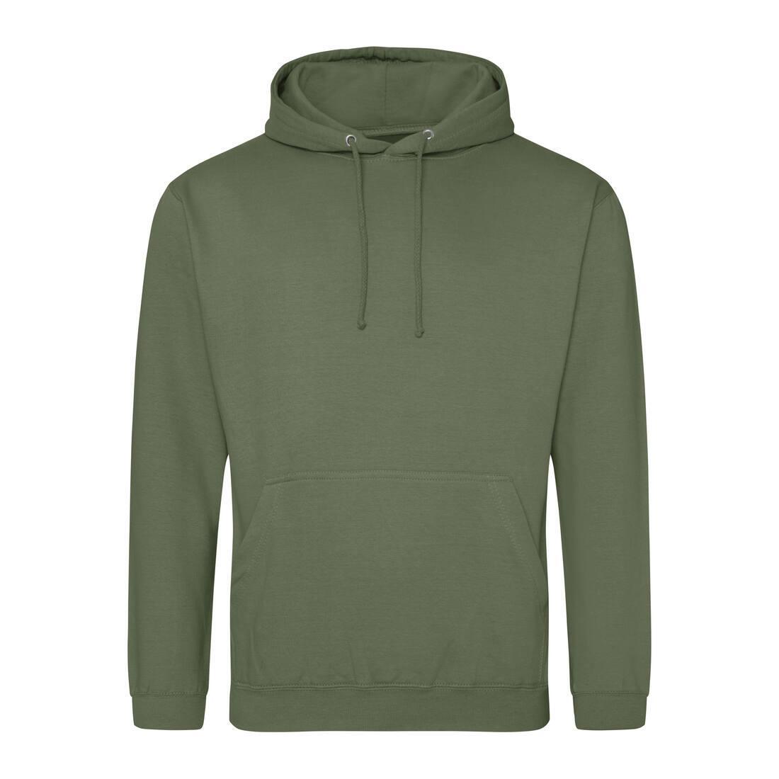Heren hoodie groen perfect voor bedrukking van logo, tekst, foto