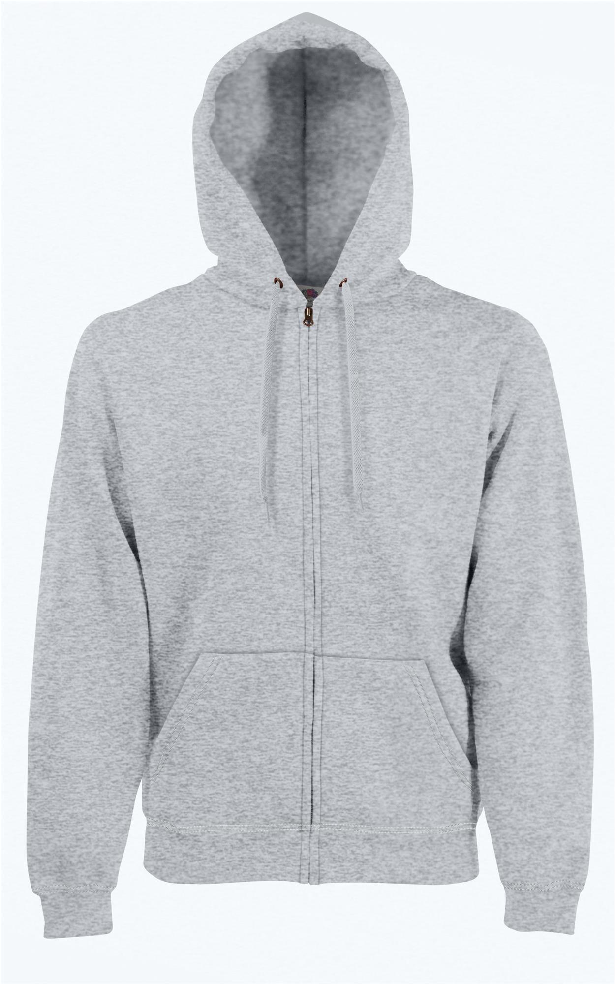 Heren Hoodie heide grijs je eigen hoodie personaliseren met eigen ontwerp