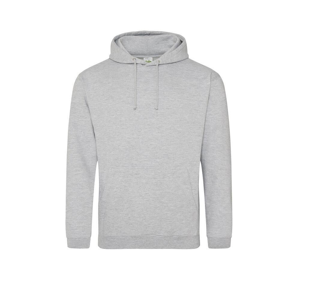 Heren hoodie heide grijs perfect voor bedrukking van logo, tekst, foto