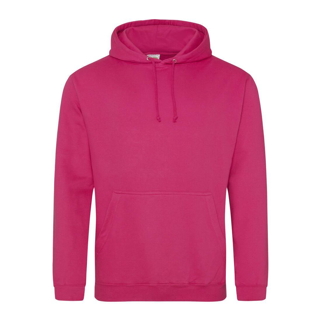 Heren hoodie hot pink perfect voor bedrukking van logo, tekst, foto
