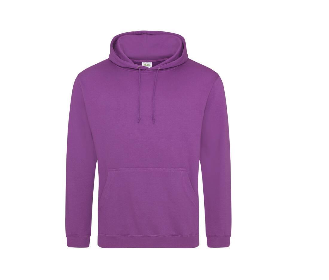 Heren hoodie magenta magic perfect voor bedrukking van logo, tekst, foto