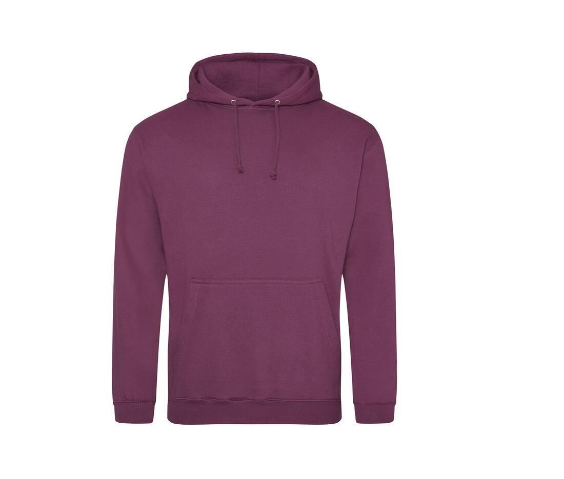 Heren hoodie plum perfect voor bedrukking van logo, tekst, foto