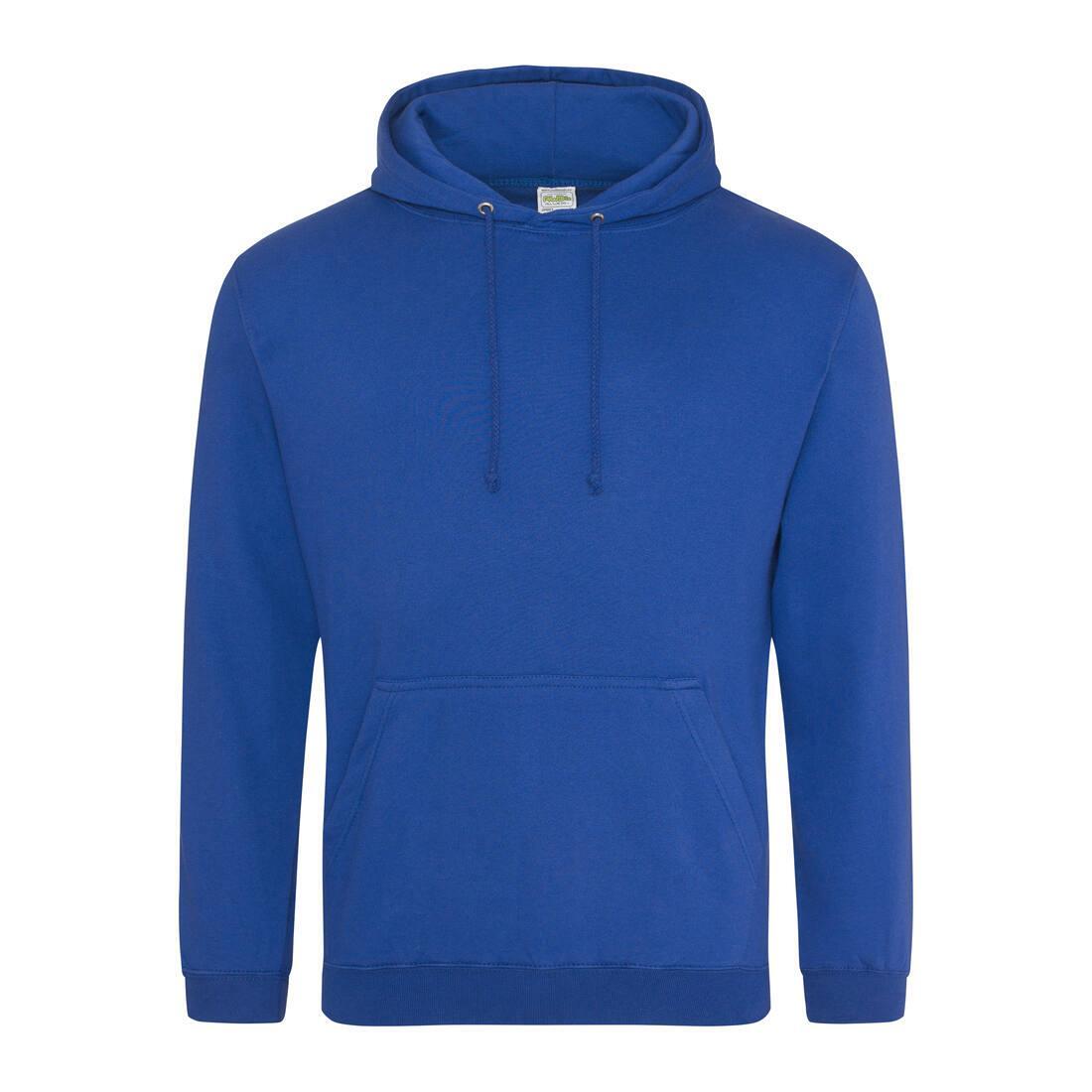 Heren hoodie royal blauw perfect voor bedrukking van logo, tekst, foto