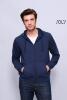 foto 5 Heren hoodie sweater donkerblauw met rits. personaliseren eigen ontwerp 