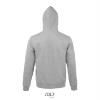 foto 2 Heren hoodie sweater grijs melange met rits. personaliseren eigen ontwerp