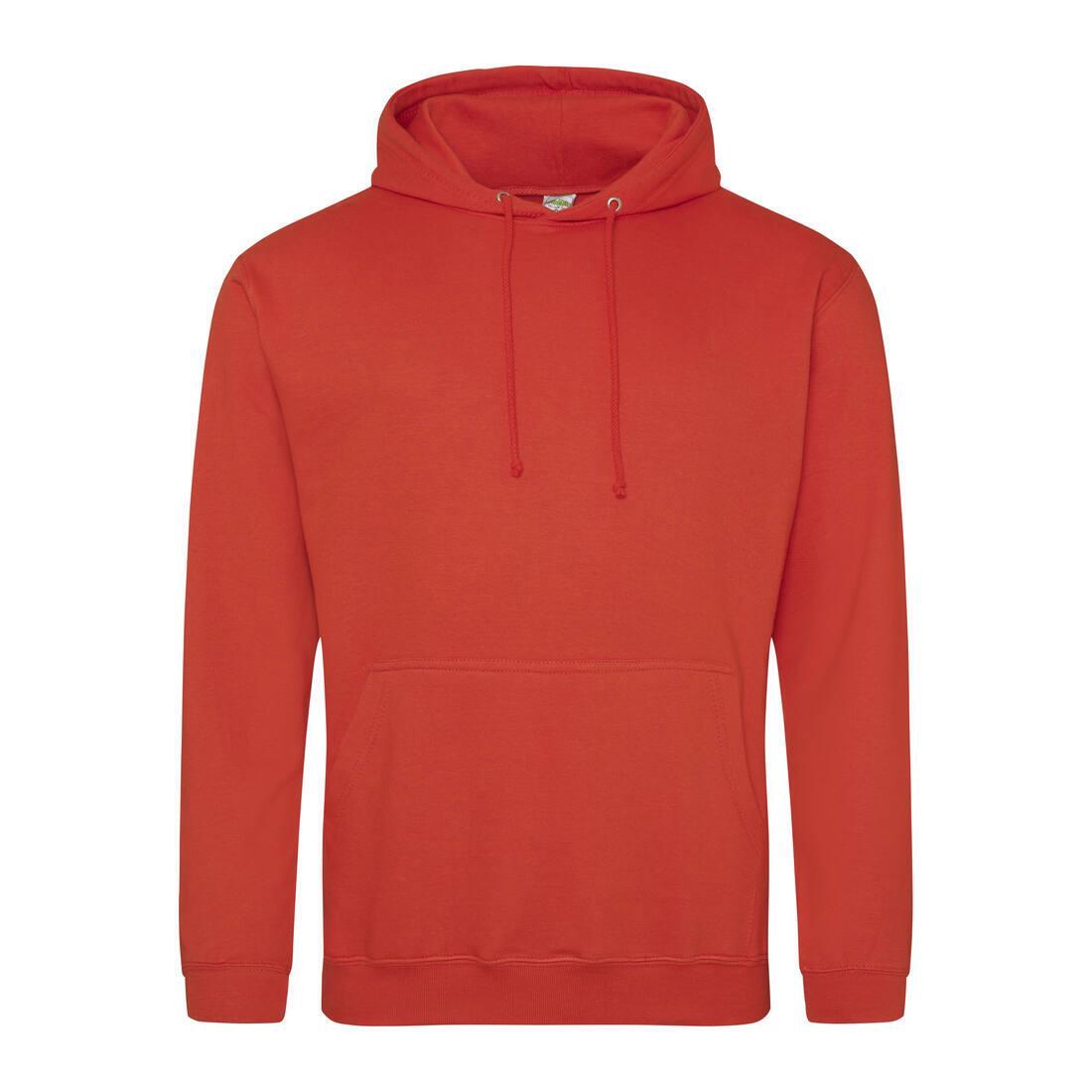 Heren hoodie zonsondergang oranje perfect voor bedrukking van logo, tekst, foto