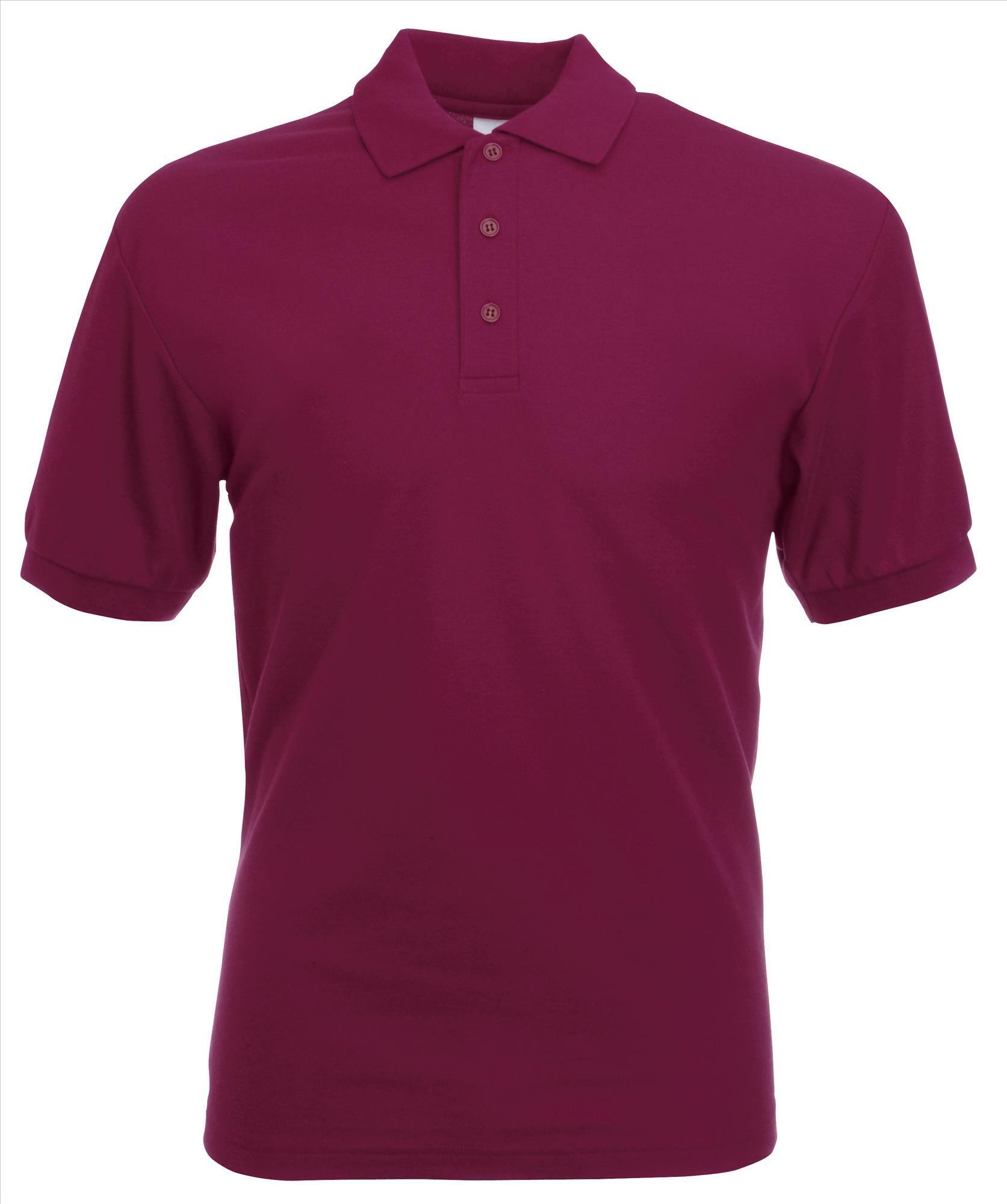 Heren polo bordeaux bedrukken met eigen ontwerp. Vanaf 1 stuk!